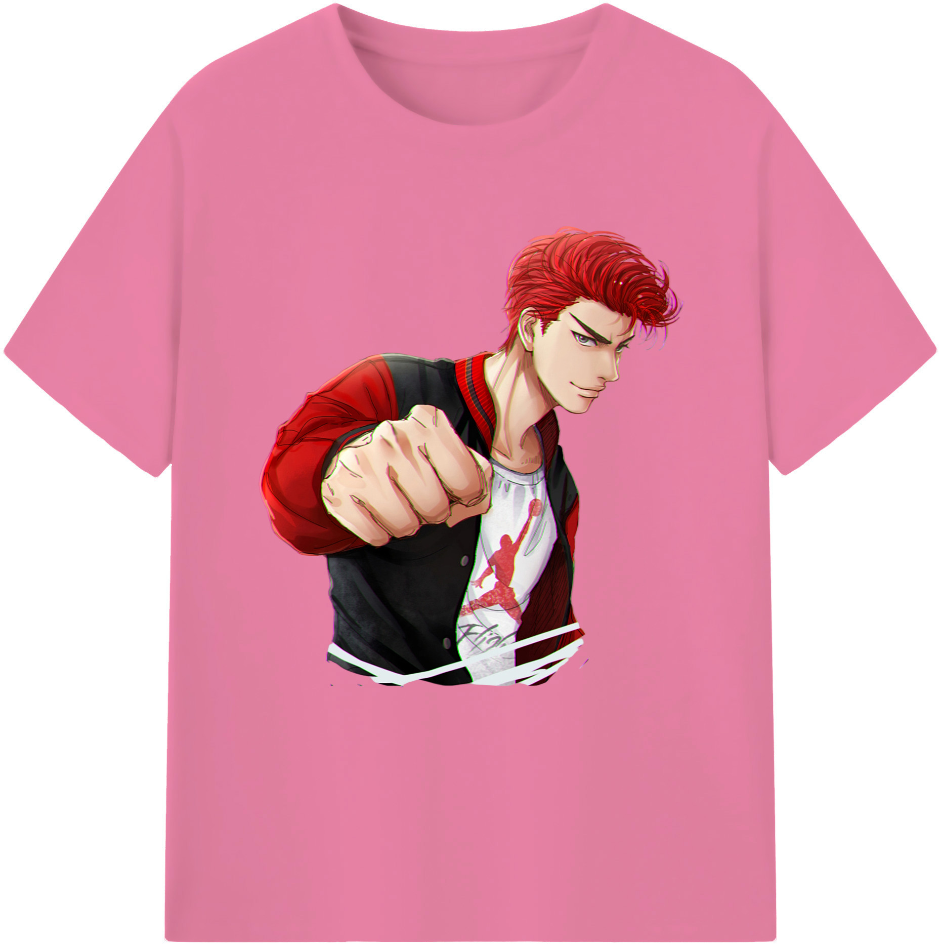 SLAM DUNK／スラムダンク 綿100％半袖Tシャツ（フロントプリント）